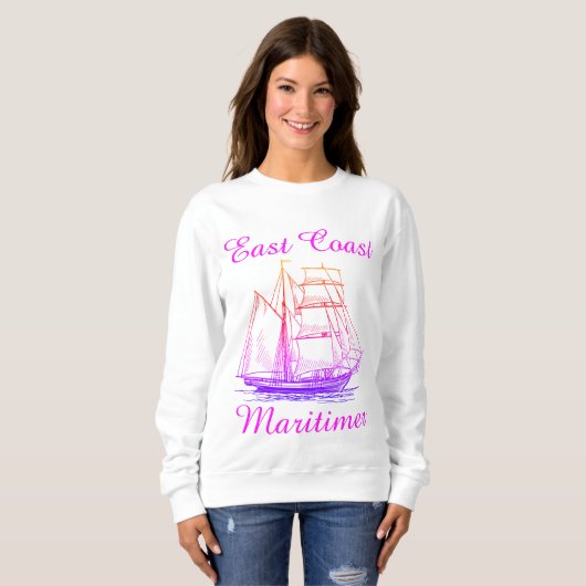 Sweatshirt Navire maritime de la côte Est Maritimer (Devant entier)