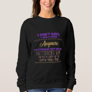 Sweatshirt N'ayez même pas le sens de l'Humour des paroles sa