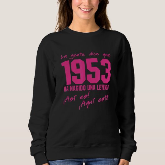 Sweatshirt Né 1953 Anniversaire tenue Vintage 1953 Célébratio (Devant)
