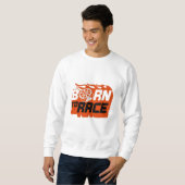 Sweatshirt Né à la course - T-shirt de roue (Devant entier)