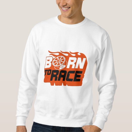 Sweatshirt Né à la course - T-shirt de roue (Devant)