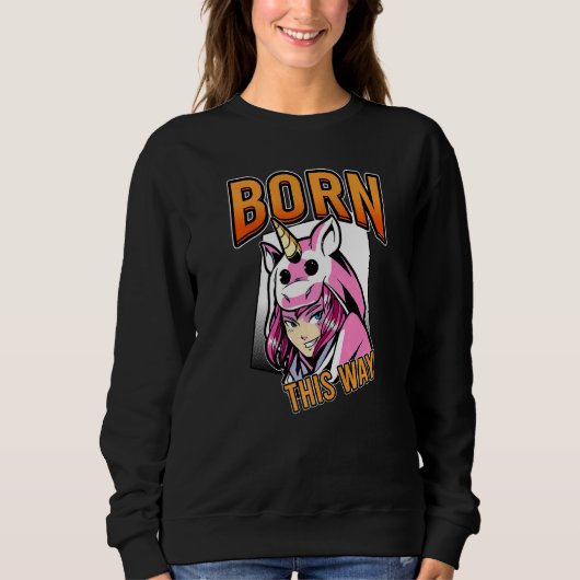 Sweatshirt Né Ainsi Lesbianlove Femme Lgbt (Devant)