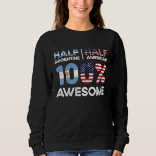 Sweatshirt Né Argentin Argentine Américain États-Unis Nationa