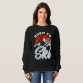 Sweatshirt Né Au Ski De Ski (Devant entier)