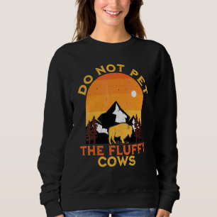 Sweatshirt Ne Caressez Pas Les Vaches Douces Bison Yellowston
