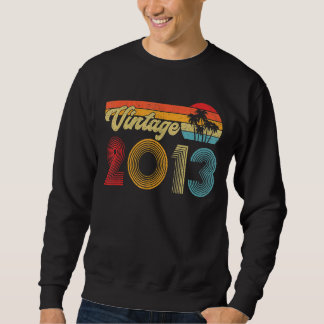 Sweatshirt Né En 2013 9 Ans Fabriqué En 2013 9E Anniversaire