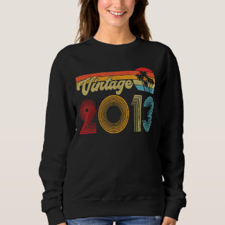 Sweatshirt Né En 2013 9 Ans Fabriqué En 2013 9E Anniversaire