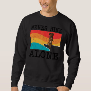 Sweatshirt Ne jamais faire de randonnée seul Plott Graphique