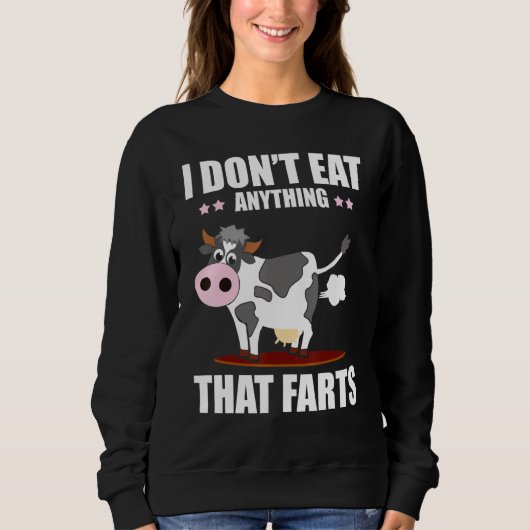 Sweatshirt Ne Mangez Rien Qui Favorise Le Veganisme Végétal V (Devant)