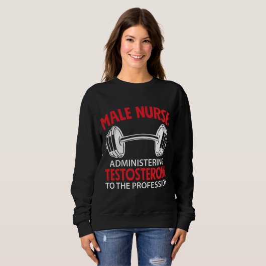 Sweatshirt Ne manquez pas avec une infirmière qui tient (Devant entier)