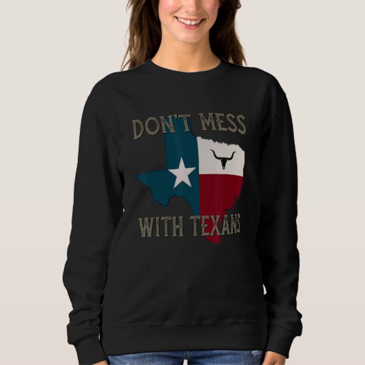 Sweatshirt Ne manquez pas le Texas Longhorn Lone Star Stat (Devant)
