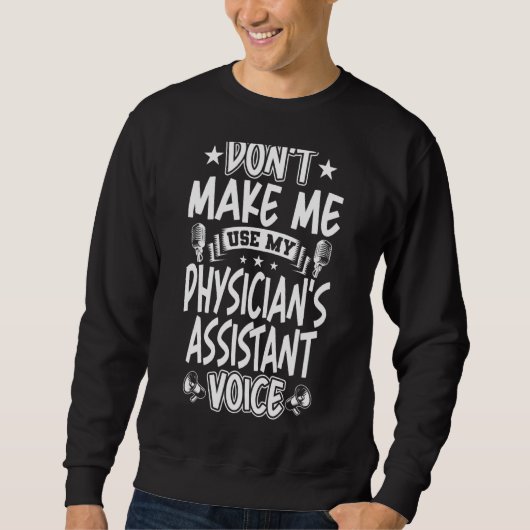 Sweatshirt Ne m'oblige pas à utiliser la voix de mon médecin (Devant)