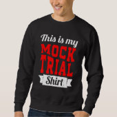 Sweatshirt Ne m'oblige pas à utiliser ma Fausse version d'éva (Devant)