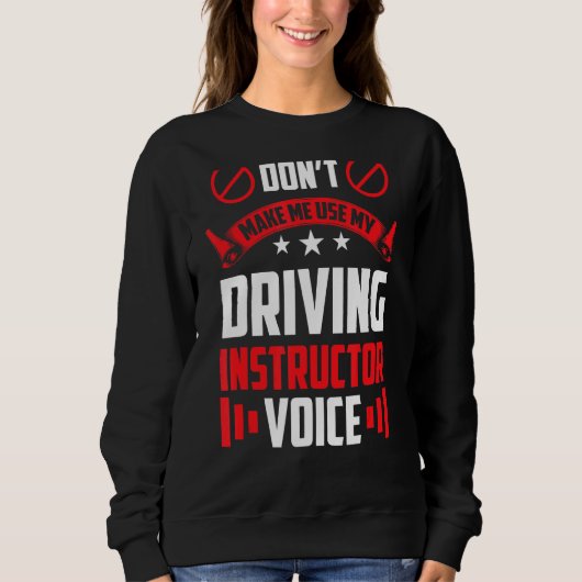 Sweatshirt Ne m'oblige pas à utiliser mon instructeur de cond (Devant)