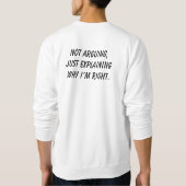 Sweatshirt Ne pas argumenter (Dos)