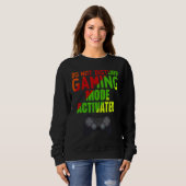 Sweatshirt Ne pas déranger le mode de jeu actif (Devant entier)