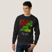 Sweatshirt Ne pas déranger le mode de jeu actif (Devant entier)
