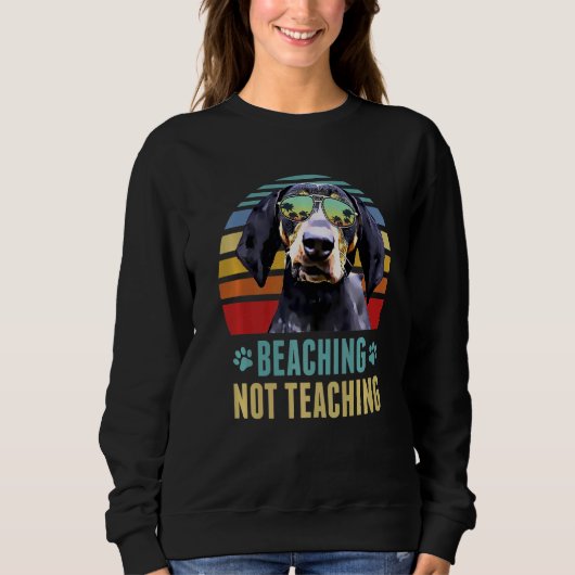 Sweatshirt Ne pas enseigner Bluetick Coonhound Dog Summ (Devant)