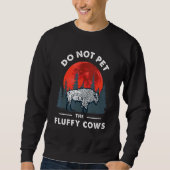 Sweatshirt Ne pas familiariser avec le bison des vaches de bo (Devant)