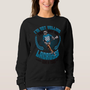 Sweatshirt Ne Pas hurler Ceci Est Mon Coach Lacrosse Voix Lac