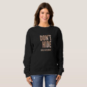 Sweatshirt Ne pas masquer la sensibilisation au vitiligo 1 (Devant entier)