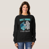 Sweatshirt Ne Pas M'Inquiéter De Tech Support Elephant (Devant entier)