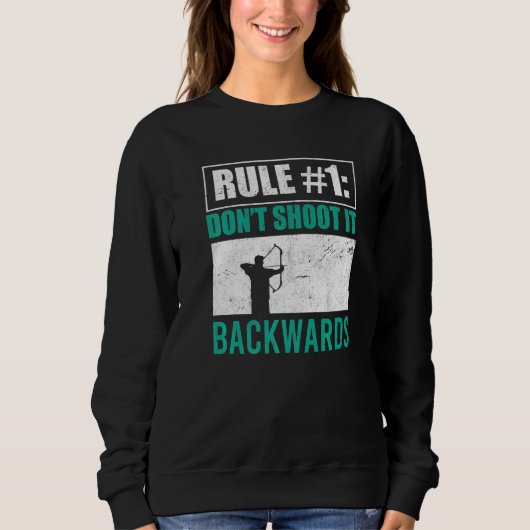 Sweatshirt Ne tirez pas vers l'arrière Bowman Archer Chasseur (Devant)