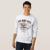 Sweatshirt Ne Touchez Pas Les Vaches Douces Bison De Yellowst (Devant entier)