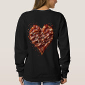 Sweatshirt Ne Va Pas Bacon Mon Coeur, Drôle (Dos)