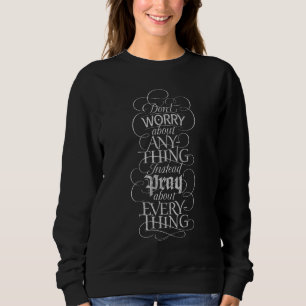 Sweatshirt NE VOUS INQUIÉTEZ PAS - Chalk de calligraphie de t