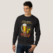 Sweatshirt Ne vous inquiétez pas j'ai eu mes deux coups de fe (Devant entier)