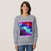 Sweatshirt Nebula Stars Design Art numérique. Commandez dès m (Devant entier)