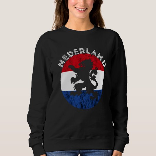 Sweatshirt Nederland Dutch Flag Emblem Dutch Pride Holland Ne (Devant)