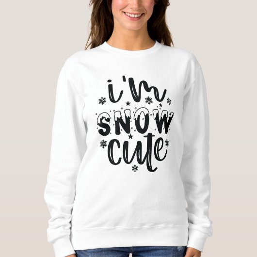 Sweatshirt neige mignon (Devant)