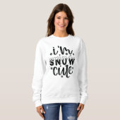 Sweatshirt neige mignon (Devant entier)