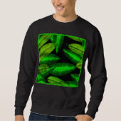 Sweatshirt Neon Green Art Feuille. Acheter maintenant (Devant)