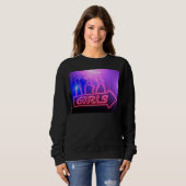 Sweatshirt Neon Pink Girls Sign Thunder_cove (Devant entier)