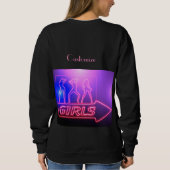 Sweatshirt Neon Pink Girls Sign Thunder_cove (Dos)