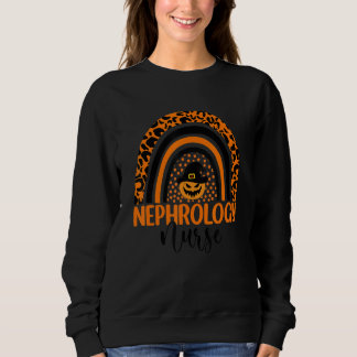 Sweatshirt Nephrology Nurse Leopard Rainbow Halloween Citroui