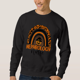 Sweatshirt Nephrology Nurse Leopard Rainbow Halloween Citroui