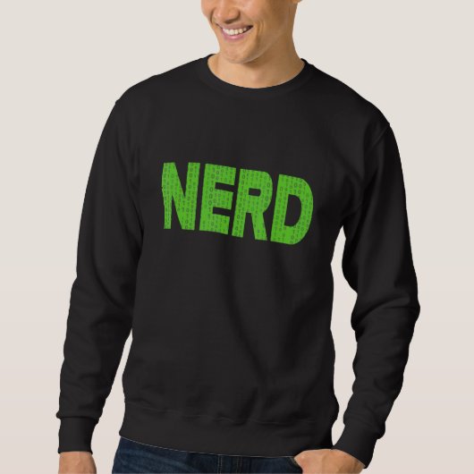 Sweatshirt Nerd Computer Binary Code Programmer Développeur G (Devant)