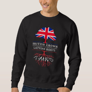 Sweatshirt Nés Britanniques Avec Des Racines Lettones - Letto