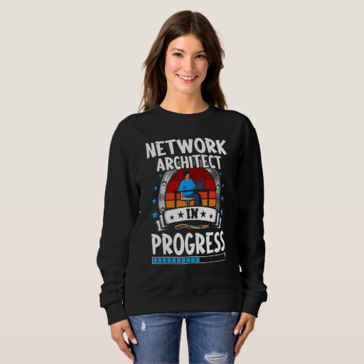 Sweatshirt Network Architect In Progress Trainee Student (Devant entier)