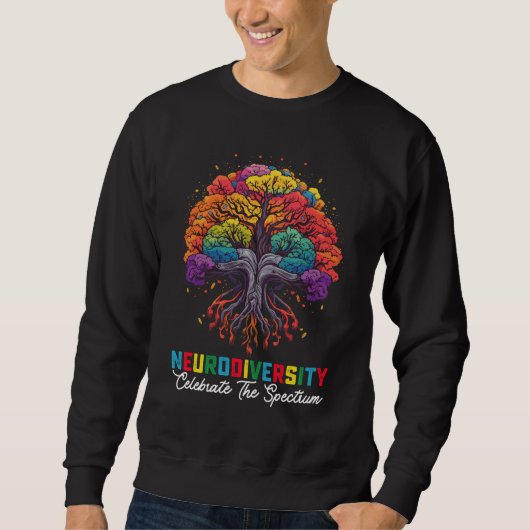 Sweatshirt Neurodiversité Célébrer le Spectre de l'Autisme (Devant)