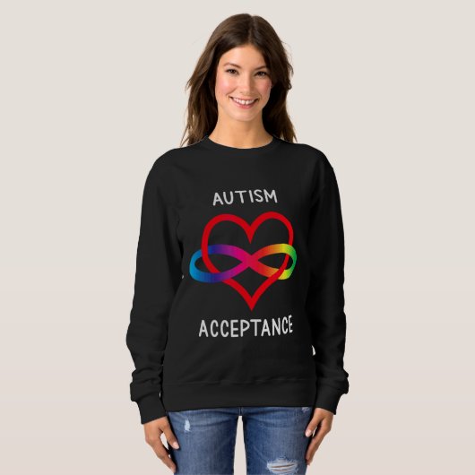 Sweatshirt Neurodiversité Pro Acceptation Pour L'Autisme Infi (Devant entier)