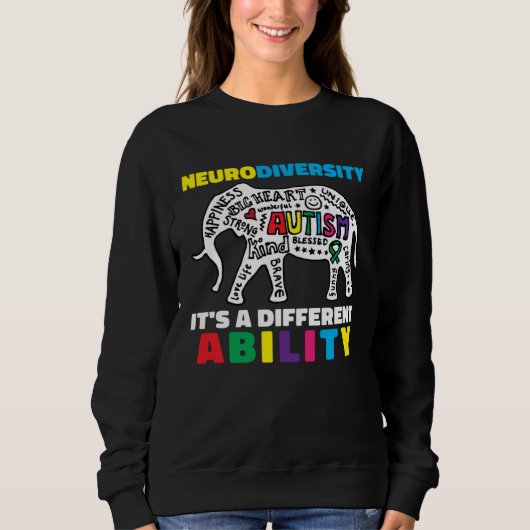 Sweatshirt Neurodiversity Symbol Ability Autism Creature Men  (Devant)