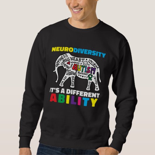Sweatshirt Neurodiversity Symbol Ability Autism Creature Men (Devant)