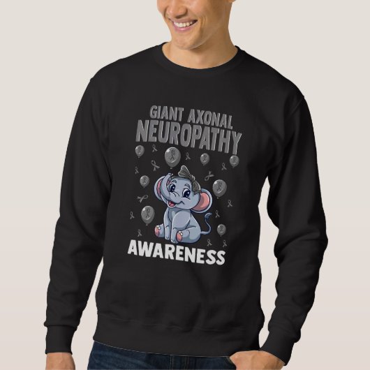 Sweatshirt Neuropathie axonale géante Sensibilisation Maladie (Devant)
