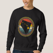 Sweatshirt Nevada Hawaii Roots Origine State Map Retro (Devant)
