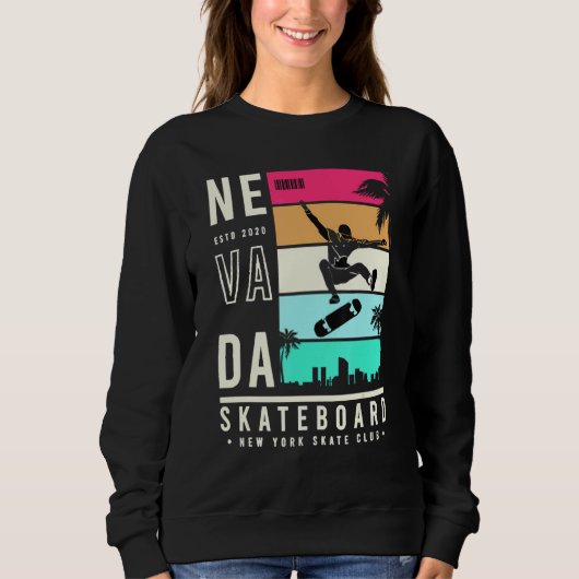 Sweatshirt Nevada Skateboard New York Skate Club (Devant)
